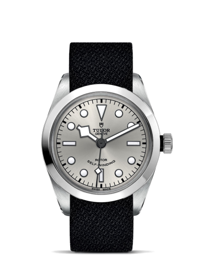 Tudor Black Bay 32/36/41 - 36 mm steel case, Black fabric strap (watches)